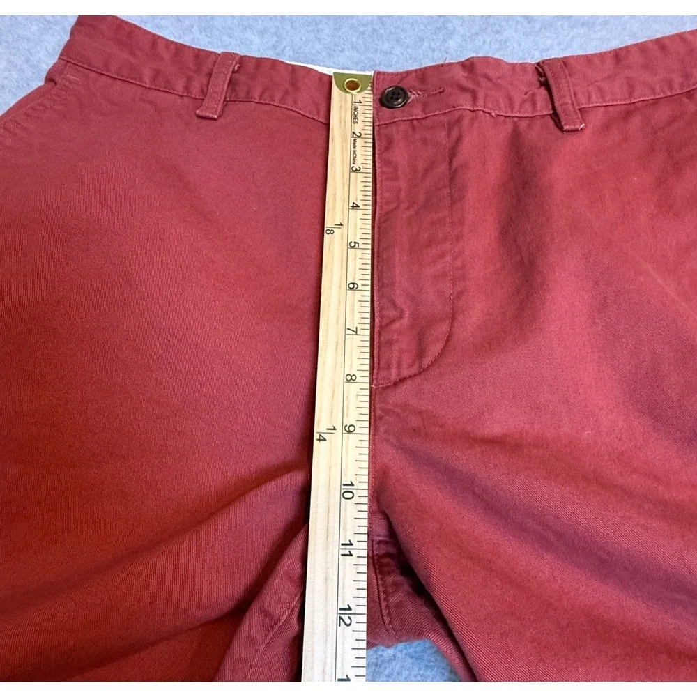 Dockers Men's Salmon Red Flat Front Chino Shorts Size 34 Casual Cotton